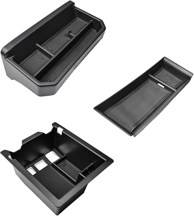Dashboard Organizer & Front Console Divider & Armrest Storage Box Compatible with 2022 2023 2024 2025 Mazda CX-5 Accessories, Center Console Compartment Behind Screen Storage Tray Open Pocket Cover