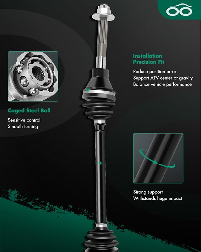 SCITOO front left or right cv axle assembly driver for 2014-2016 For Kubota RTV-X1100C,2014-2016 For Kubota RTV-X1120D,2014-2016 For Kubota RTV-X900 General Purpose Replace# K7591-15310
