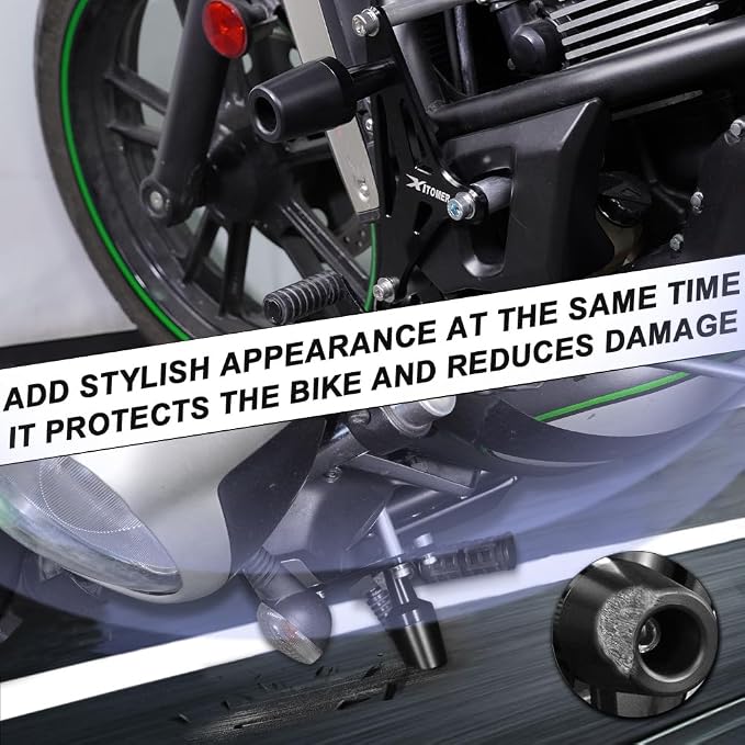 Xitomer Frame Sliders Compatible with VULCAN S 2015-2024 VULCAN 650 S Crash Pad Motorcycle Falling Crash Protection