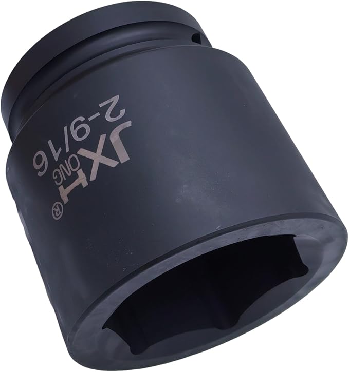 1-1/2" Drive Impact Socket, 6-Point, Heat Treated Cr-Mo Steel – Heavy Duty for Hydraulic Impact Wrench (2-9/16")