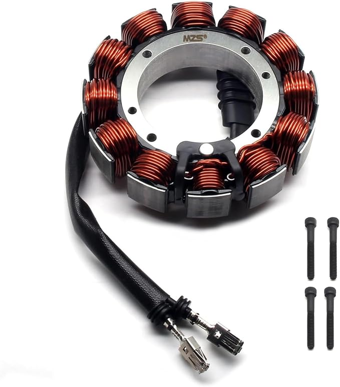 MZS Motorcycle Electric Stator Coil 29987-97 45A Compatible With Electra Glide 1997-1998 / Road Glide 1998 / Road King 1997-1998