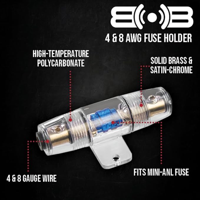Belva True 4 Gauge AWG Premium CCA Complete Amplifier Wiring Kit with OFC 2-Channel RCA Cable - BAK42BK Gray
