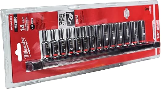 Milwaukee Electric - 14PC Shockwave IMP Duty Metric DP 6-PT Socket Set