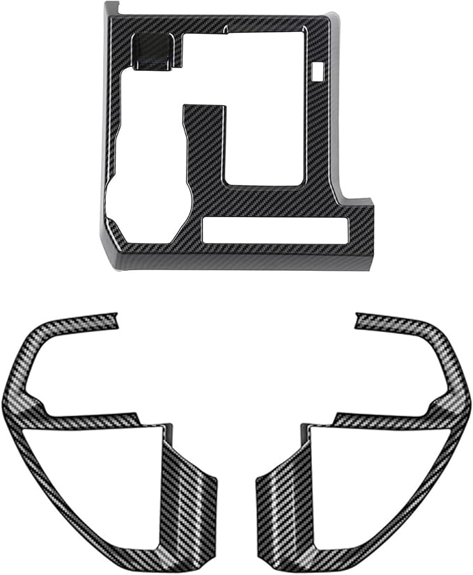 for Toyota Tacoma 2024 2025 2026 for 4Runner 2025 2026 Interior Accessories Steering Wheel & Gear Shift Panel Cover ABS Decorative Frame Trim