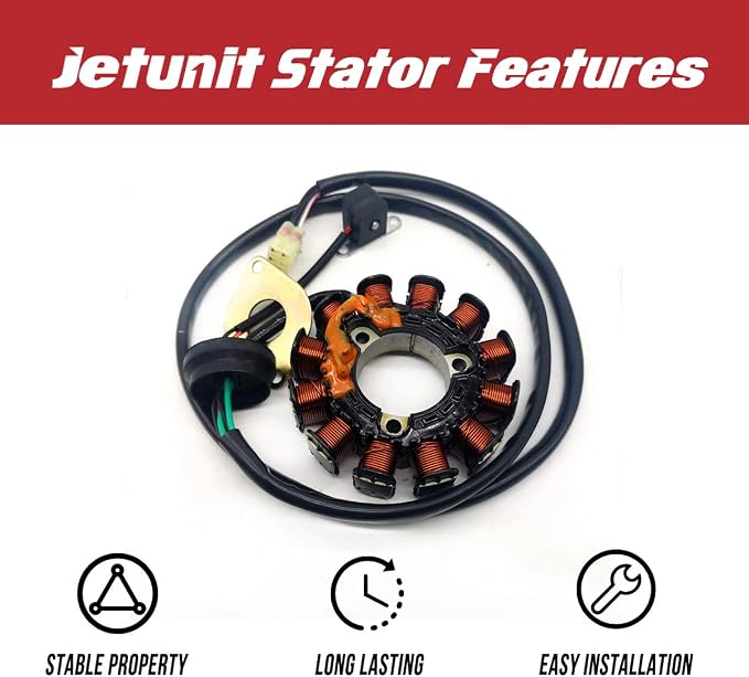 Stator For Yamaha Jet-Ski 66V-85510-00-00 XL 1200 LTX/XLT 1200/ GP 1200/ GP 1200R/ XR 1800 1999 2000 2001 2002 2003