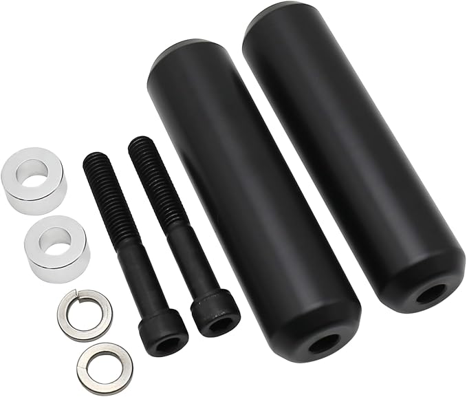 6.5" Upper Shock Mount Frame Sliders Falling Crash Protector Guards Falling Side Protector No Cut Kits Fit for Sportster XL883 XL1200 2004-2022(Smooth Style)