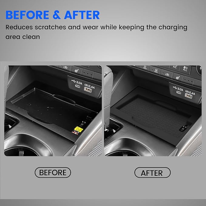 Center Console Organizer for 2026 Subaru Outback Console Armrest Tray (Double Layer) + Central Storage Mat for 2026 Outback (Premium,Limited,Touring,Wilderness,Limited XT,Touring XT)