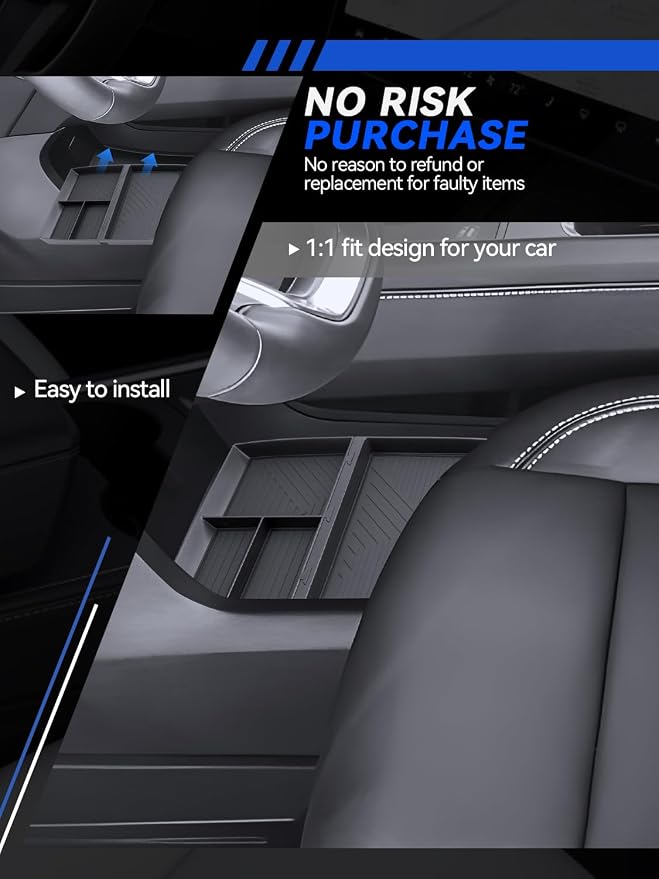 for Acadia Lower Center Console Organizer 2024-2026 GMC Acadia Elevation/AT4/Denali Accessories Armrest Tray Middle Storage Box Insert Container Durable ABS Plastic