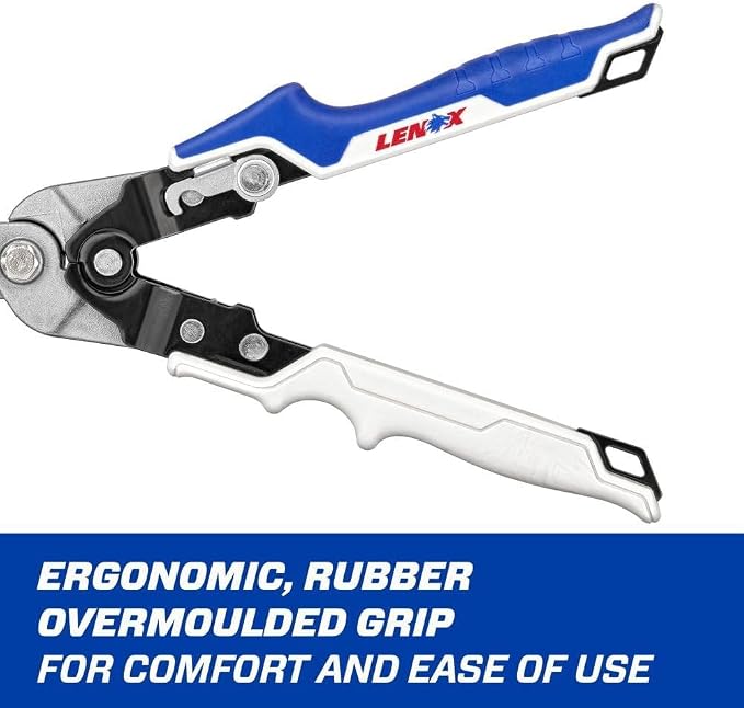 LENOX TOOLS Pliers, Seamers, Forged Head, Cuts 18 Gauge Metal and 22 Gauge Stainless Steel (LXHT14350)