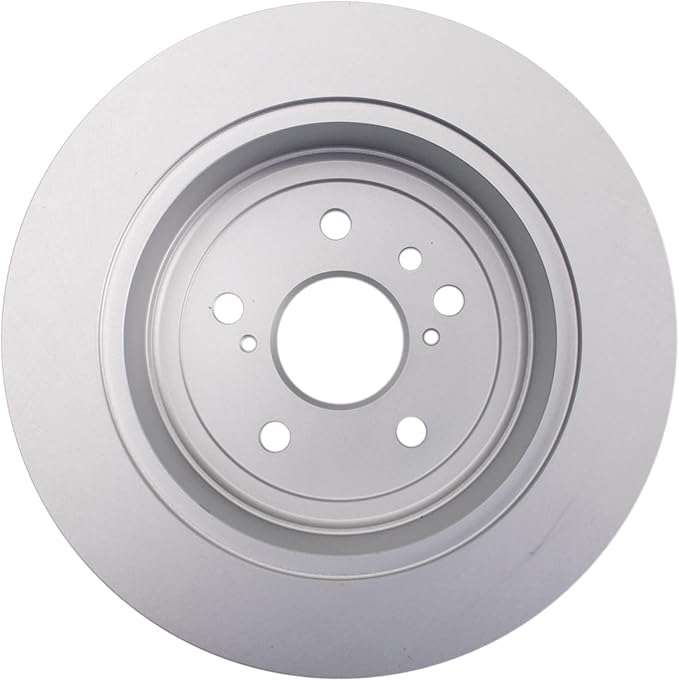TRQ Rear Brake Rotor Set G Coated Solid Compatible with 2009-2015 Toyota Venza