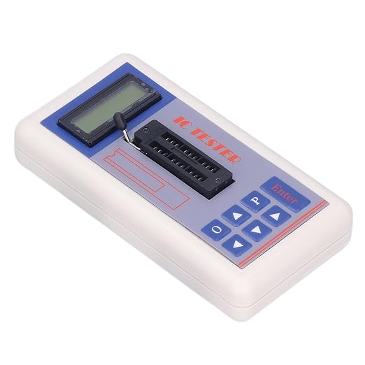 TSH 06F IC Tester with Transistor Meter Function, 5V 3.3V AUTO Mode, Compact Handheld Diagnostic Tool for Microelectronics Engineers No Terminal Required