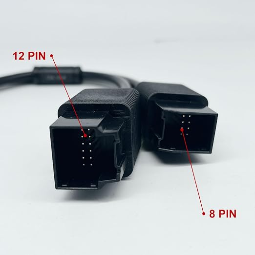 LAUNCH X431 CSL12+8 Original OBD2 Adapter Fit for Chrysler 12+8 Programming Cable Connector, FCA Bypass Gateway Protocol OBDII Cable - 14.8 inches/37.5 cm
