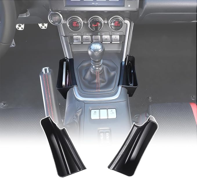ABS Gear Shift Side Organizer Tray,Center Console Glove Box Organizer For Subaru BRZ Toyot@ 86 2022-2023 Center Console Organizer Storage Box Interior Accessories (Left+Right)