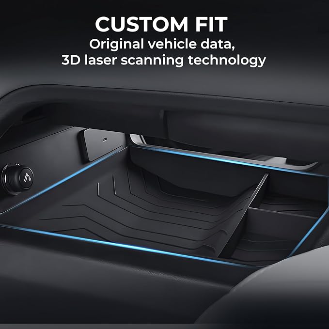 Lower Center Console Organizer Tray for Land Rover Defender 90/110/130 2026 2025, Interior Accessories Insert Tray Storage Box for 2025-2026 Defender, Black