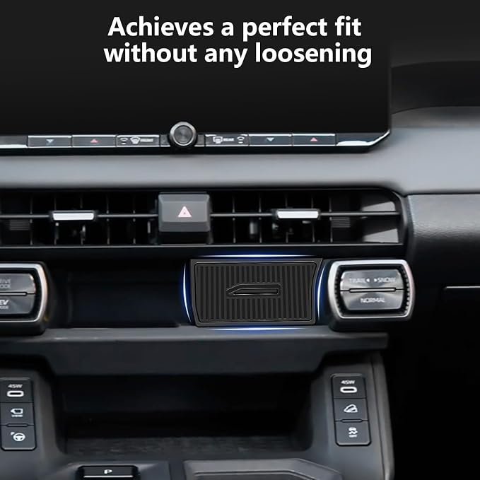 Center Console Organizer Compatible with RAV4 2026 Stable Installation Upper Cubby Drawer Silicone Under Screen Storage Box