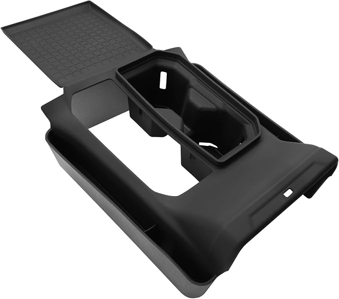 for 2026 Toyota RAV4 Gear Shift Panel Silicone Cover with Cup Holder & Lid Full Wrap Upgrade Kit Center Console Protector for 6th Gen RAV4 (LE/XLE/SE/XLE Premium/Woodland/XSE) Accessories