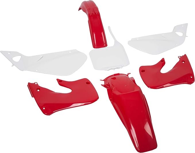 HECASA Restyle Plastic Kit Complete Set Compatible with 1997-1999 Honda CR250 CR250R Red+White