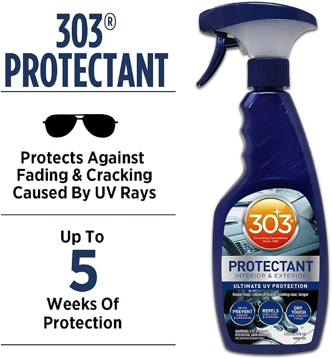 303 Automotive Protectant for Vinyl, Plastic & Rubber, 16 oz | Protects interior and exterior automotive surfaces from UV damage while restoring appearance.