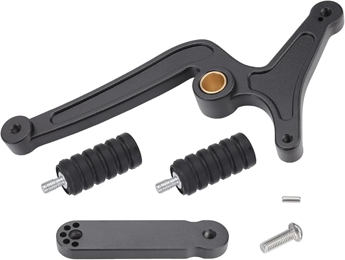 Motorcycle Heel Toe Gear Shift Lever for Indian Scout and Scout Sixty 2015-2024, CNC Aluminum Gear Shifter Lever Pedal, Shift Peg, Black (Black A)