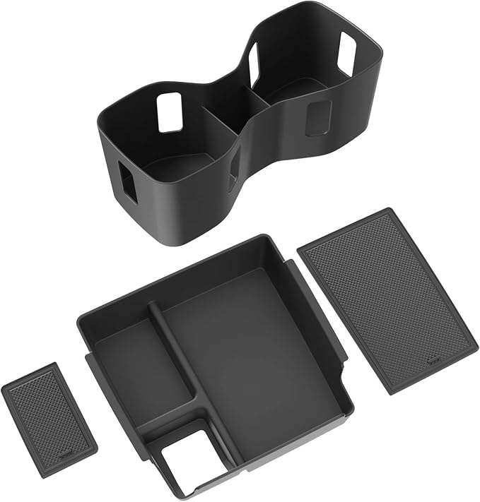 xipoqix Center Console Organizer Compatible with 2022-2026 Nissan Frontier Car Cup Holder Storage Box Replacement for 2022 2023 2024 2025 2026 Nissan Frontier Accessories