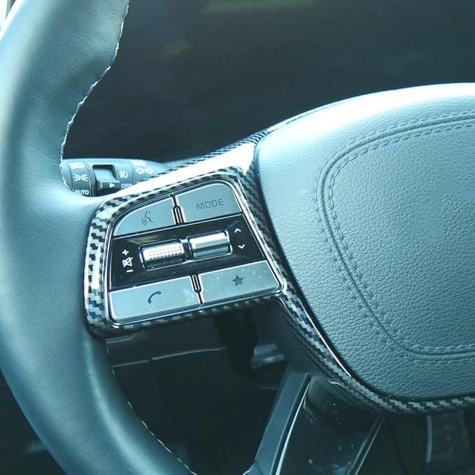YOUTOOCAR Carbon Fiber Style Steering Wheel Cover Trim Compatible with 2020-2024 Kia Telluride 2019-2020 Kia Sorento 2021-2024 Kia Barui Accessories