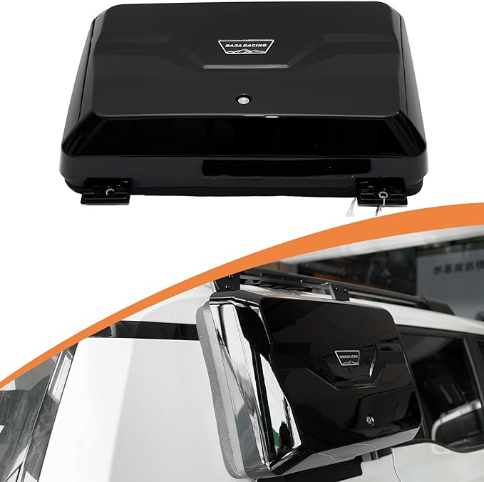 Exterior Side Mounted Gear Carrier Toolbox Storage Box with Lock for 2024-2026 Toyota Land Crusier Prado J250/LC250/1958 Side Storage Box Black