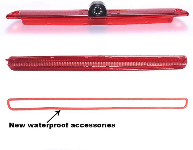 Transporter Van Brake Light Rear View Backup Camera Parking Aid Waterproof HD Night Vision Reversing Camera Replacement for VW Crafter Caravelle 2007-2015/Mercedes Sprinter W609 W907 W910 316 CDI