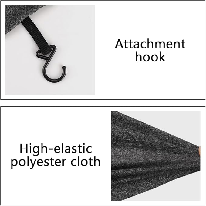Indoor Motorcycle Cover Soft Stretch Dustproof Cover Compatible with All Motor, 116 inches, Dark Flower Gray