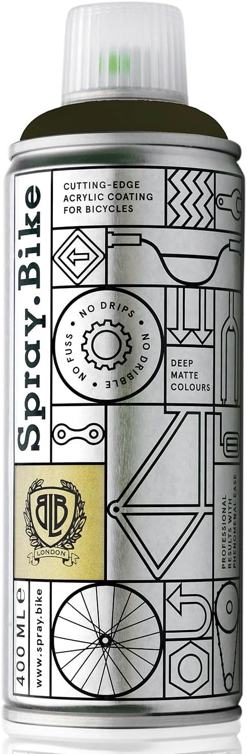 Spray.Bike Spray Paint | Designed Mainly for Bicycles | Multi-Use Acrylic Spray Paint for Metal, Plastic | High Coverage Bike Paint, 400ml, Moorland