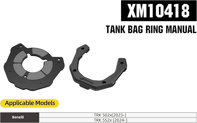 Rhinowalk Motorcycle Tank Bag Magnetic Quick Release 5-6.5L Expandable Capacity Motorbike Storage Bag Backpack with Rain Cover (XM10418)