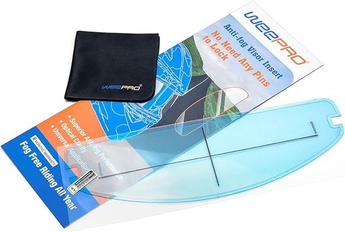 Universal Anti Fog Film for Motorcycle Helmet Visor,Helmet Face Shield Anti Fog Visor Insert,Fog Prevention Visor Lens on Cold Mornings and Rainy Days,Clear Vision Safer Rides,Simple but Effective