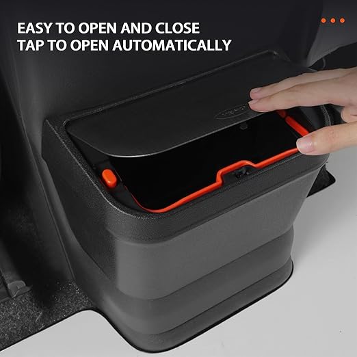 PACEWALKER for Toyota Sienna Car Trash Can Modification Waterproof in- Trash can Row Cup Holder Design for Toyota Sienna 2021-2025 Accessories Brown