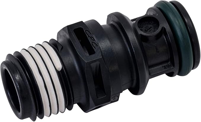 Attwood Johnson/Evinrude Marine Fuel Line Kit, EPA Compliant, 6 Feet Long, 3/8-Inch Diameter Hose with Tank & Engine Fittings, includes Sprayless Connectors (Tank-side Fitting), Primer Bulb, 93806EUS7