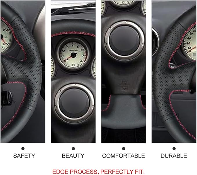 MEWANT Steering Wheel Cover for Toyota RAV4 1998-2003 / Celica 1998-2005 / Corolla (US) 2003-2008 / Matrix 2003-2004 / MR2 2000-2004 / Steering Wheel Accessories for RAV4