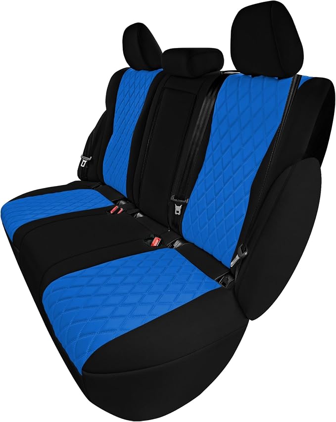 FH Group Custom-Fit Car Seat Covers Specifically Made for 2021-2026 Nissan Rogue, Rear Set Blue Ultraflex Neoprene Waterproof Automotive Seat Cover