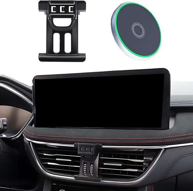 Car Phone Holder for Ford Escape 2020 2021 2022 2023 2024 Accessories 15W Fast Wireless Charger Adjustable Air Vent Cell Phone Mount Hands-Free 360 Degree Rotation