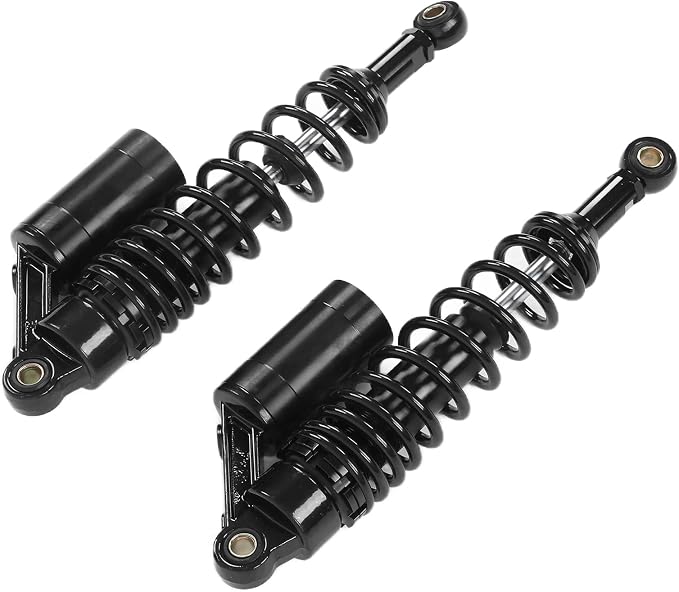 Keenso 13.5 Inch Aluminum Motorcycle Shock Absorbers, ATV Suspension, Universal Fit, Smooth Action, All Alloy Construction, Dirt Bikes, Sport Bikes, Go Kart, Quad, Comfort Damper