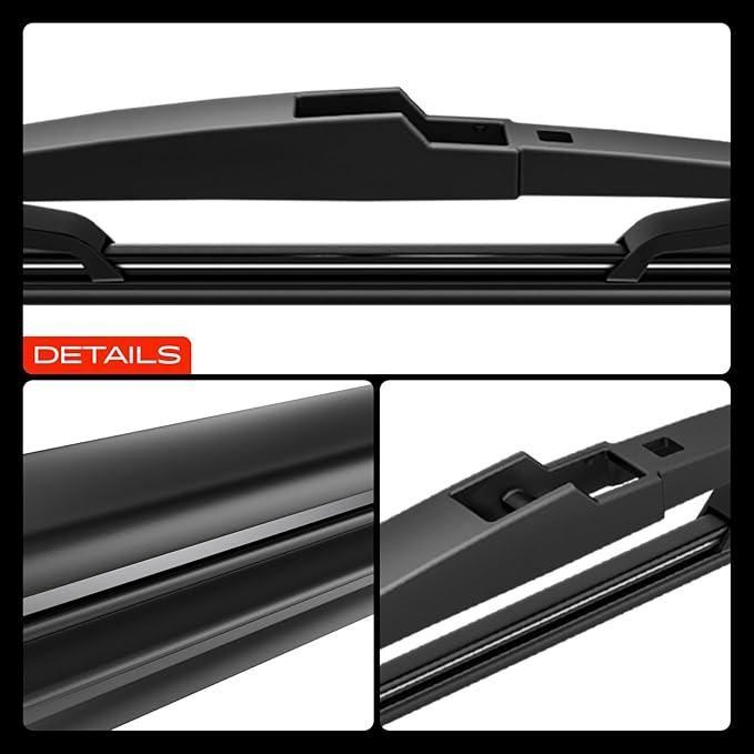 A-Premium 26"+17"+12" Windshield Wiper Blades Compatible with Toyota Matrix 2009-2014 & Pontiac Vibe 2009-2010 - Front Rear Wipers Blade Set for Hook/RL2 Arm, with Wear Indicator & Towel (Pack of 3)