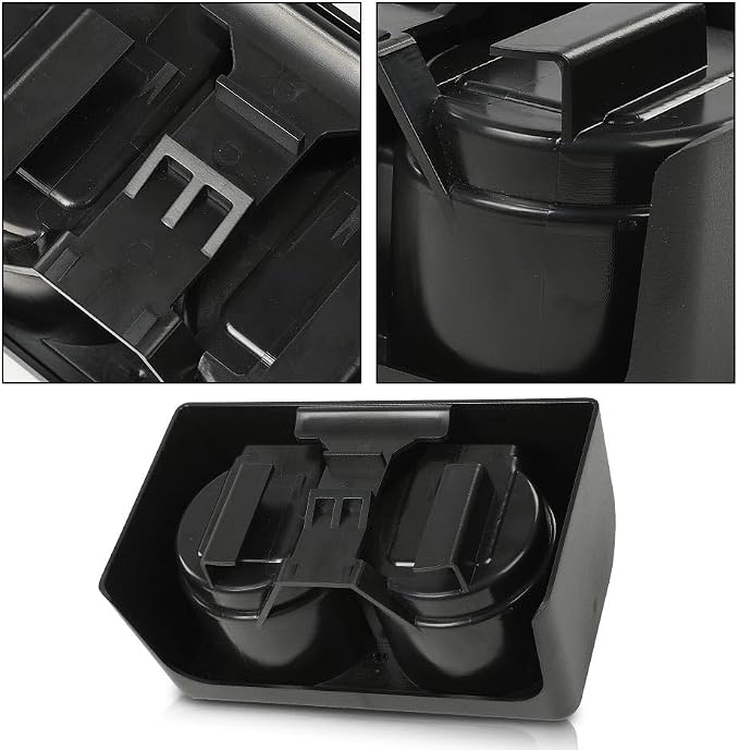 ANDPLAY Bench Seat Dual Cup Holder Fit Chevy Colorado GMC Canyon 2004-2012 Black