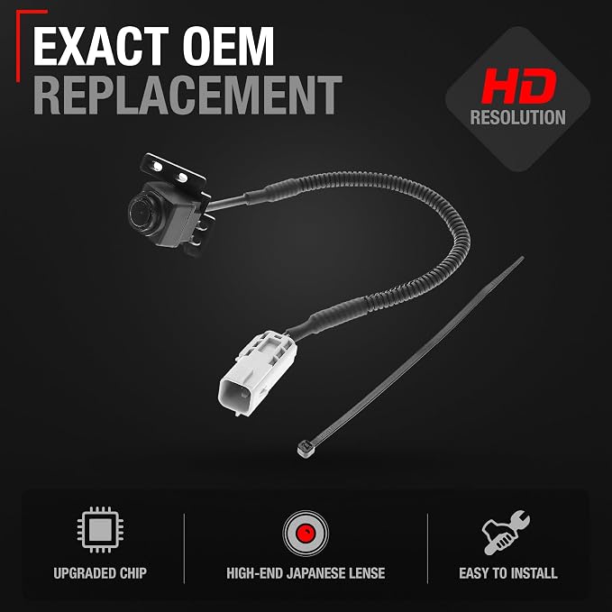 Rear View Backup Camera, Reverse Park Assist - Compatible with 2013-2019 Cadillac ATS, 2013-2018 Cadillac ATS Sedan, 2015-2019 Cadillac ATS Coupe and More - OEM 23386282, GM1960124
