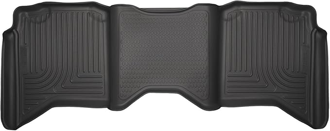 Husky Liners Weatherbeater Floor Mats | Fits 2009-2024 Ram 1500 Crew CAB (19-24 Fits Classic Body Style ONLY) 2010-2018 Ram 2500, 3500 (Crew) | 2nd Row, 1-pc Black – 19061