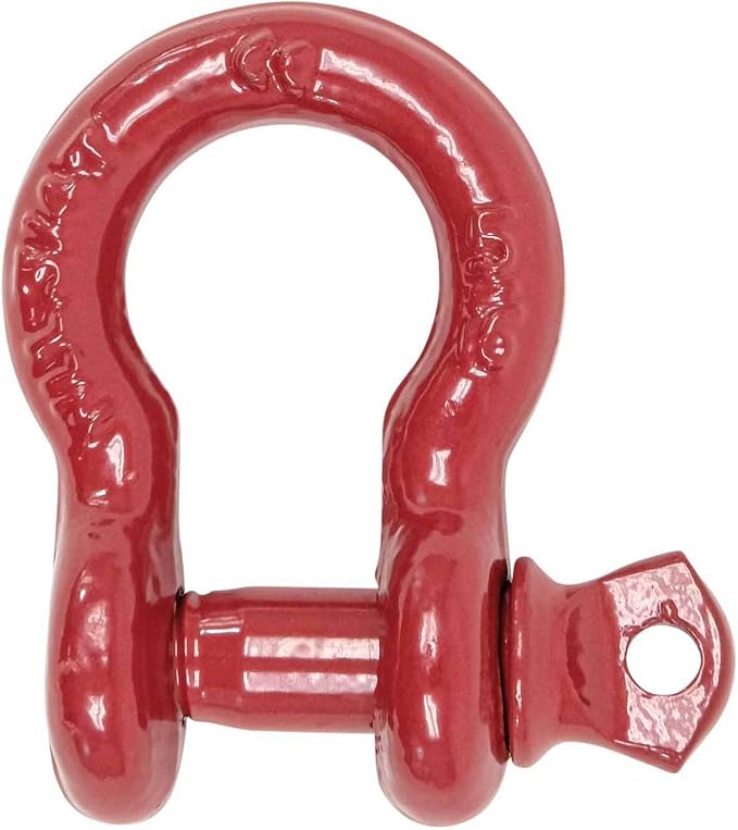 Mytee Products (20 Pack 5/16" Anchor Shackle Forged Carbon Steel w/Alloy Screw Pin WLL # 0.75 Ton (1,500 Lbs.)|Double Rust Protection Heavy Duty D Ring Shackle for Towing, Rigging & Vehicle Recovery