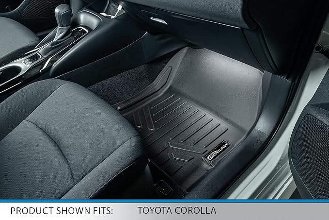 SMARTLINER Custom Fit Floor Mats 2 Row Liner Set Compatible with 2020-2025 Toyota Corolla
