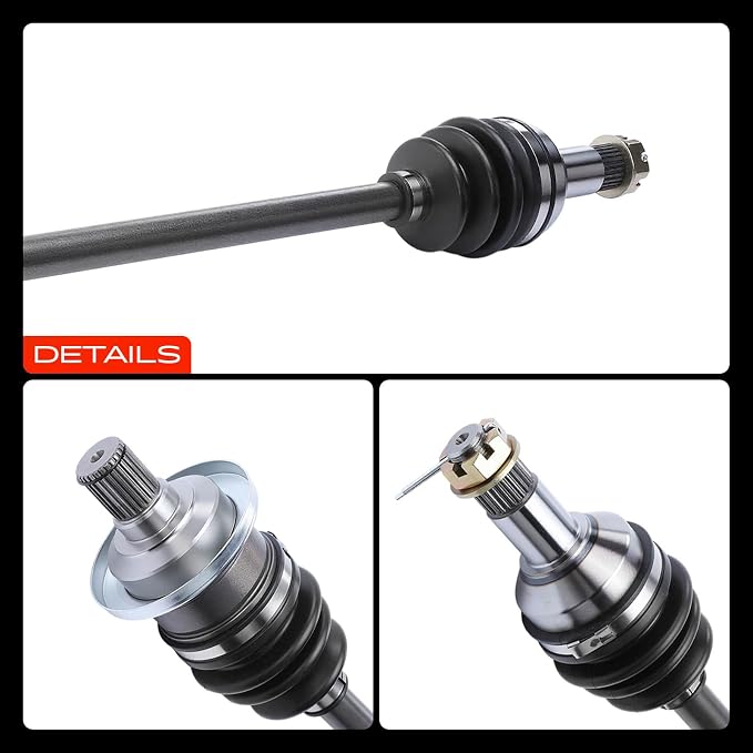 A-Premium Pair (2) Rear CV Axle Shaft Assembly Compatible with Arctic Cat Prowler 550/650 Prowler XT 550/650/700 Prowler, 4x4 Models, Driver and Passenger Side, Replace# 0502-740