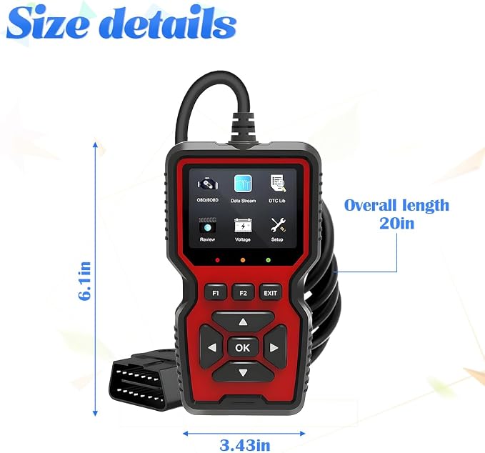 BESULEN Car OBD2 Scanner, V519 Auto Code Reader, Car Diagnostic Scan Tool Vehicle Check Engine Light Analyzer, Professional OBDII Mechanic Diagnostic Code Reader Tool for Check Engine Light