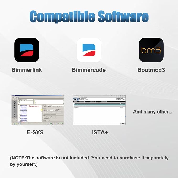Enet Cable BMW with USB/Type-C to RJ45 Ethernet Adapter, Fit for BMW F-Series G-Series Vehicles Diagnosis & Coding, Compatible with E-SYS ISTA+ Bootmod3 Bimmercode Software Diagnostic Tool