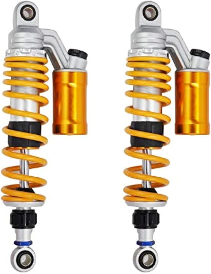350mm/13.8" Rebound Damping Universal 7mm Spring Rear Suspension Air Shock Absorber MTB Motorcycle For BWS 125 Dirt Bike Gokart Quad ATV Nmax Xmax Aerox