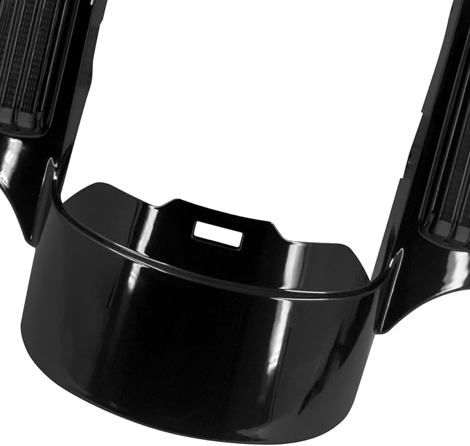 Rear Fender Fascia Extension with LED Running Brake Turn Signal Light Set Fit For Harley Touring Electrac Glide Road King Road Glide Street Glide 2014-2023(Black Lens)