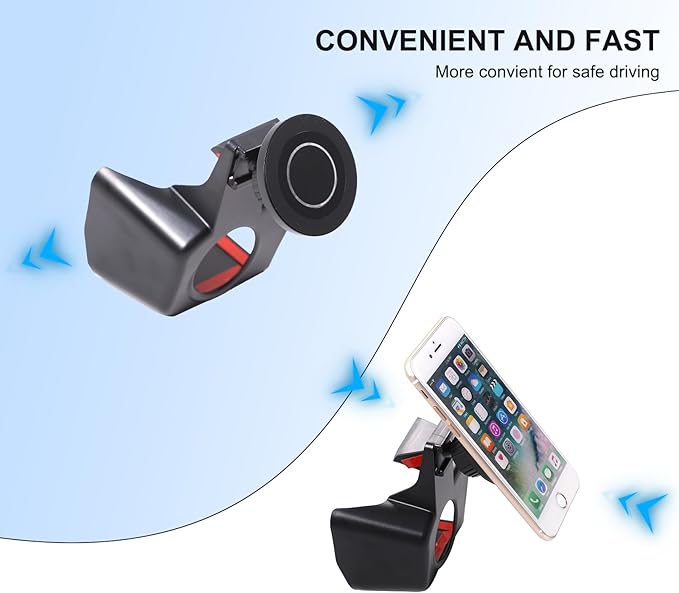 TOYCIDFG Magnetic Phone Holder Rotatable Compatible with Toyota Tacoma 2024 2025 2026, Dashboard Start Button Attached Car Phone Mounted Accessories (8-inch Screen)