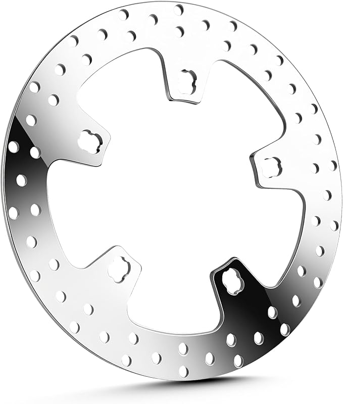 11.8" Front Brake Disc Rotor Fit for Harley Road King/Street Glide/Road Glide/Electra Glide/Tour Glide/Ultra Limited 2015 2016 2017 2018 2019 2020 2021 2022-1 Pc Polished
